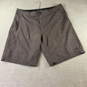 Da Hui Hybrid Collection Shorts Mens 38 Brown Heathered Stretch Board Shorts